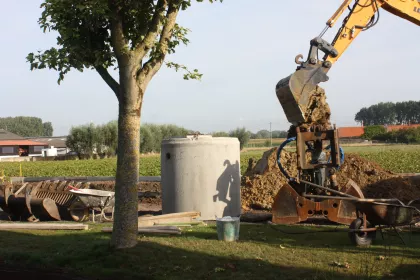 Bigger view of Plaatsen van regenputten en septische putten