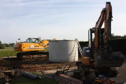 Bigger view of Plaatsen van regenputten en septische putten